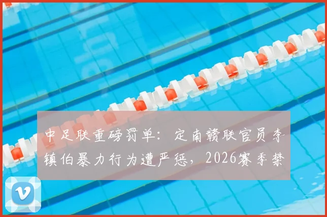 中足联重磅罚单:定南赣联官员李镇伯暴力行为遭严惩,2026赛季禁赛7个月并罚款11万元