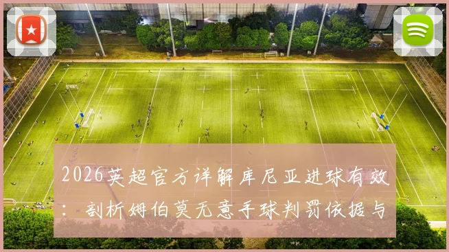 2026英超官方详解库尼亚进球有效：剖析姆伯莫无意手球判罚依据与规则争议